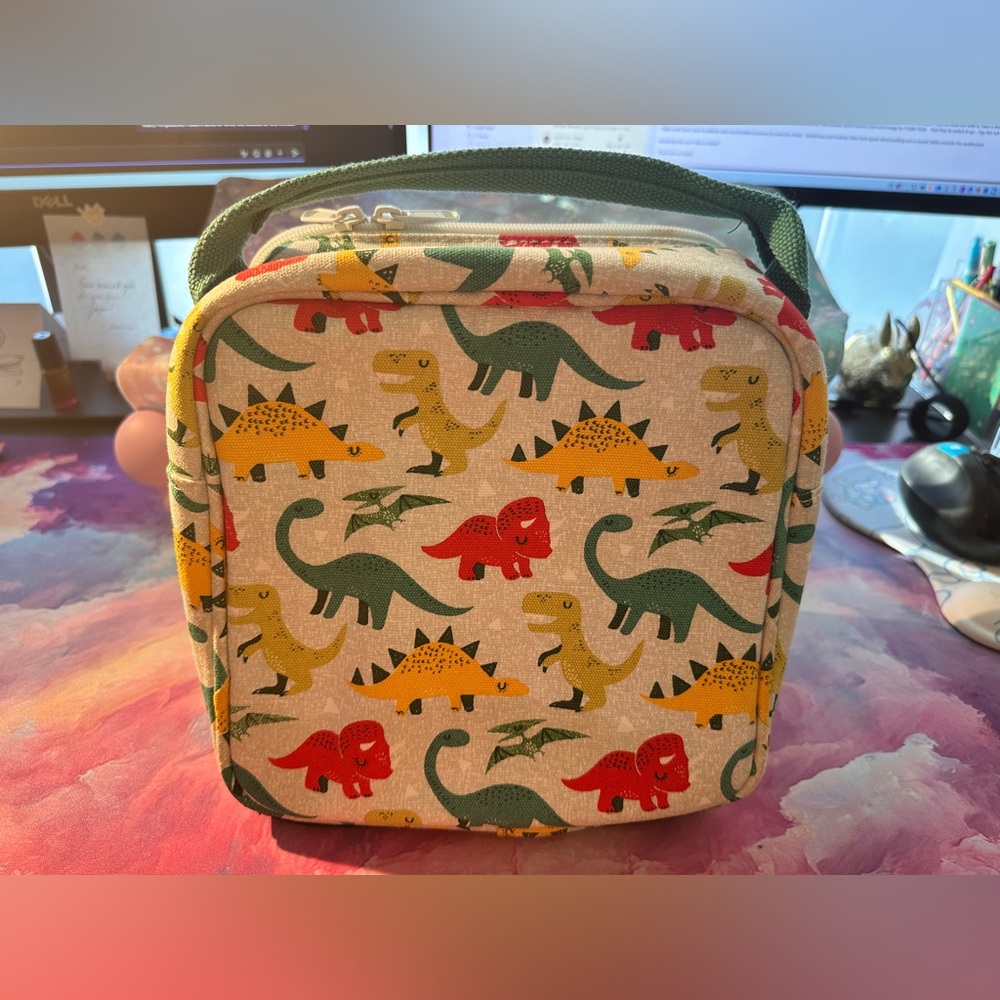 🐰 Dinosaur Insulated Lunch Bag (EUC; Blue)